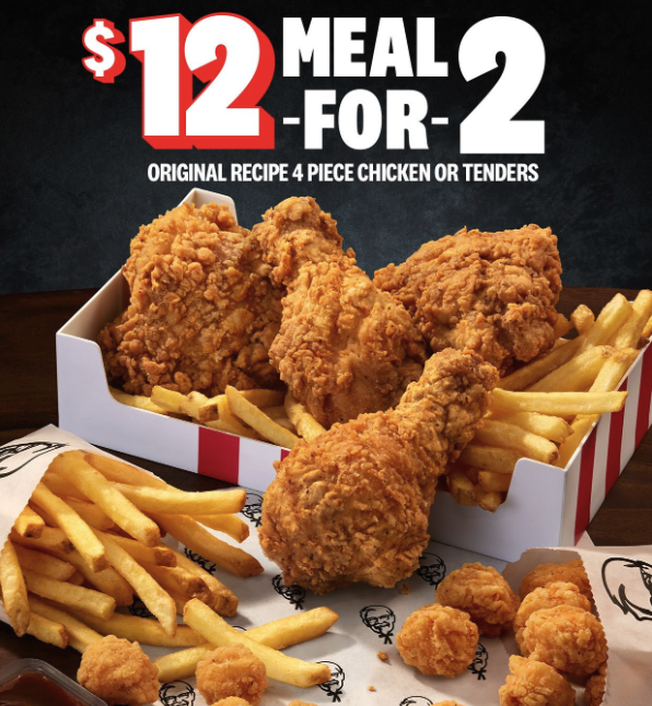 KFC“穷鬼套餐”来了！双人餐$12拿下！
