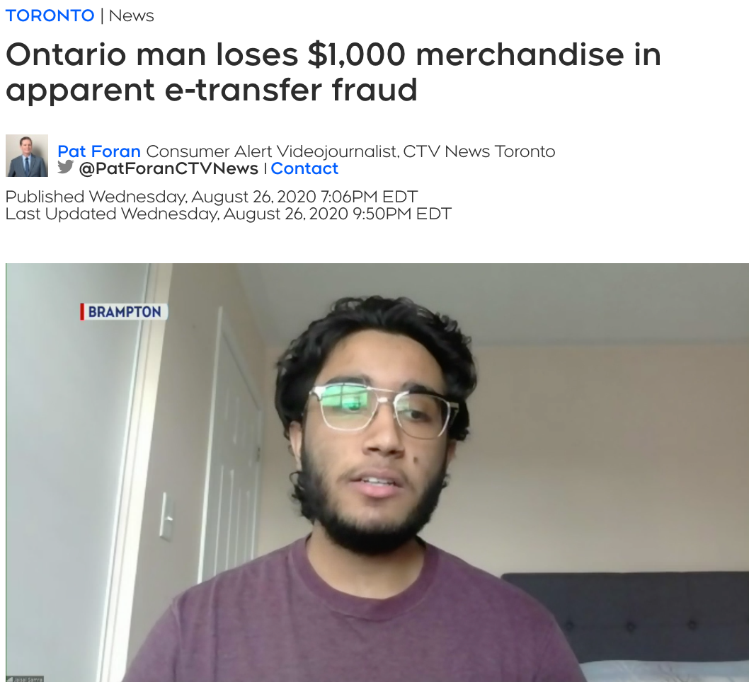 多伦多学生Kijiji上卖球鞋，惨遭EMT诈骗1000刀！诈骗手段高超