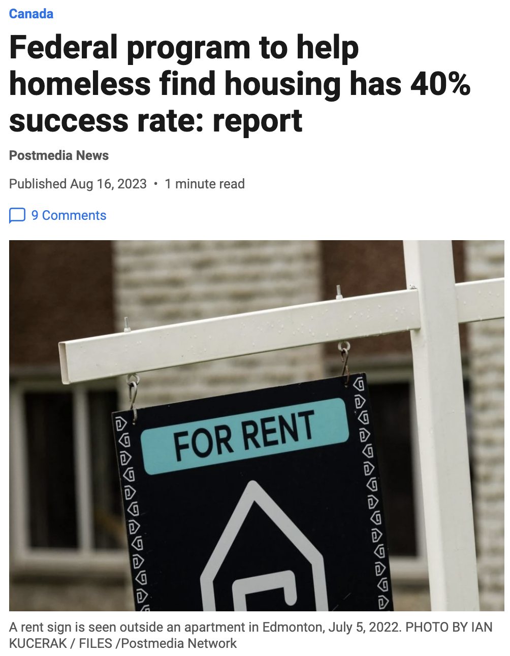 耗资37亿加元！加拿大政府协助流浪汉找住房计划成功率仅40%！