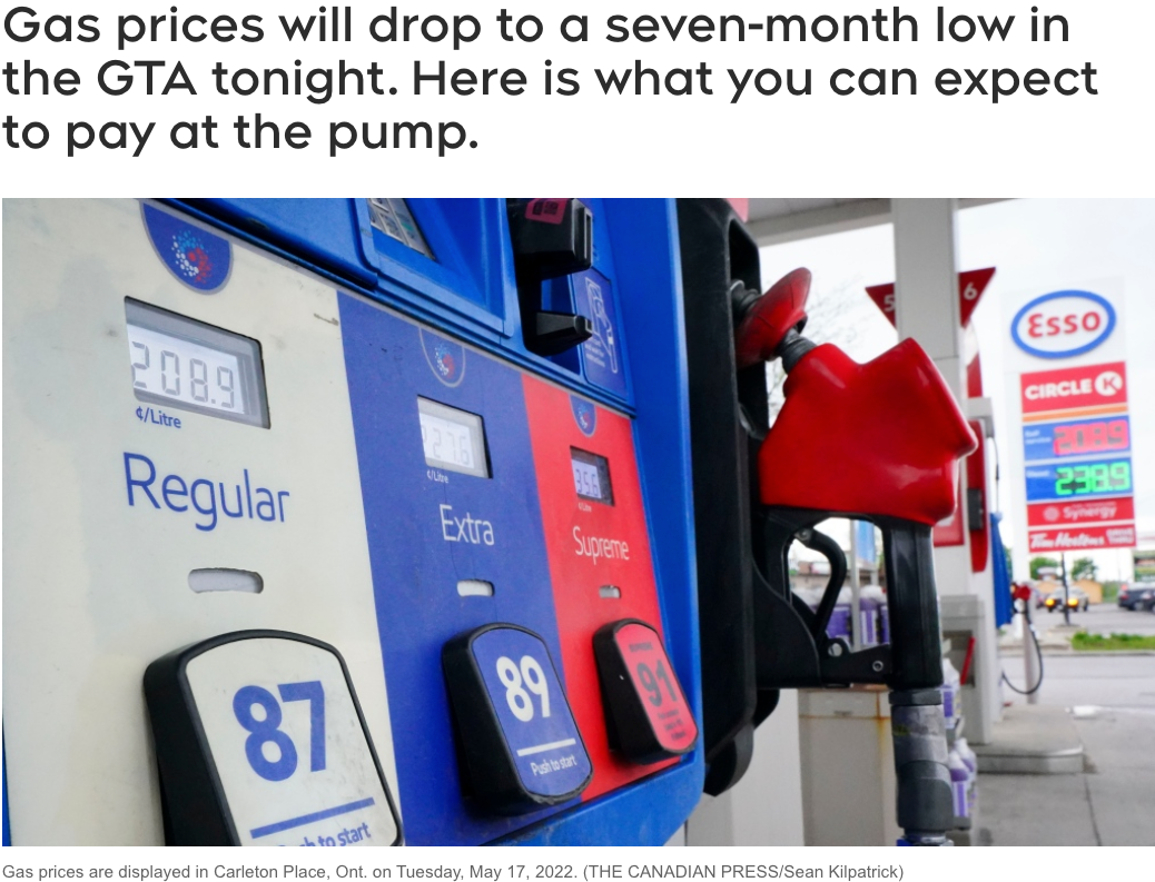 国际原油一夜崩盘，多伦多明日油价跌回$1.49/L，创7个月新低