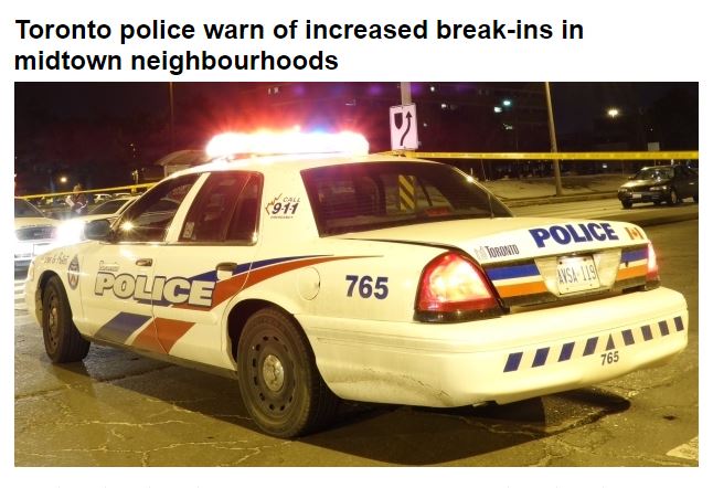 小心！多伦多入屋盗窃案显着增加