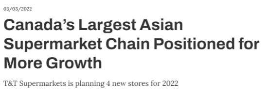 狂喜！华人最爱的连锁超市大统华今年四店连开
