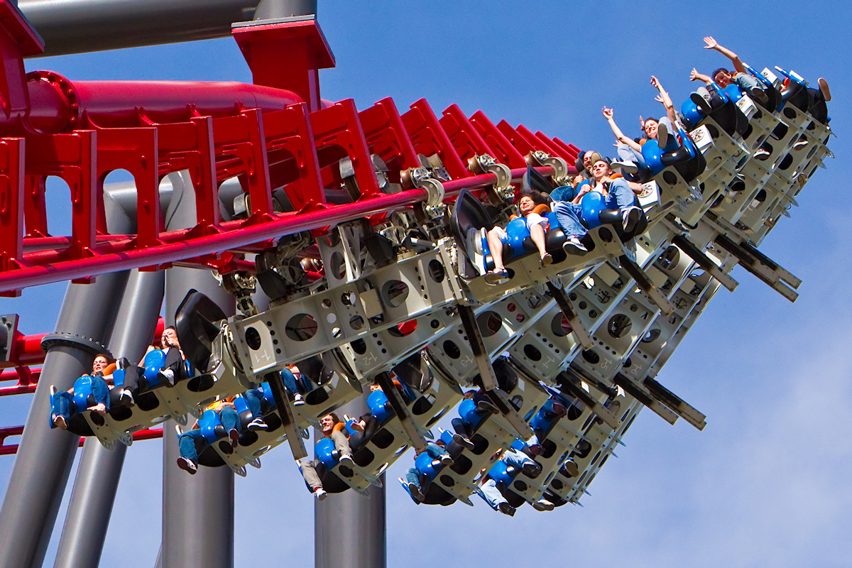 洛杉矶/六旗魔术山Six Flags Magic Mountain（扫码进入）,马蜂窝自由行- 马蜂窝自由行