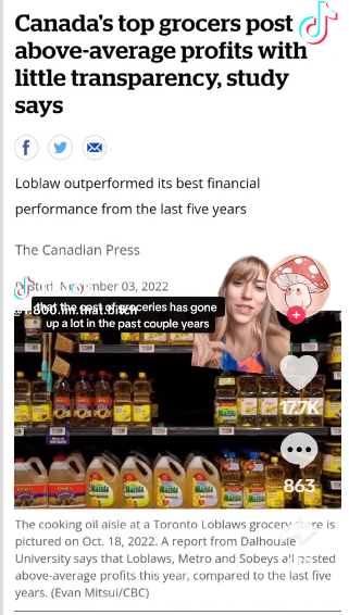 震惊！加国女子比较去年和今年的食品物价